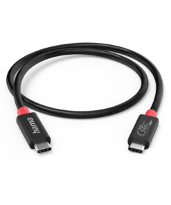 Hama USB C Kabel E-Marker USB4 GEn2 20 Gbit/s 5 A 240W 200 cm Zwart