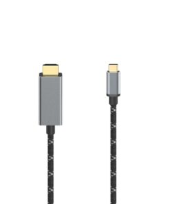 Alternative view of Hama Video Kabel USB C - HDMI Ultra-HD 8K/60Hz 150 cm Aluminium