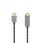 Hama Videokabel DisplayPort-st. - HDMI&trade;-st. Ultra-HD 4K@60Hz Alu 1