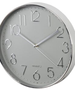 Hama Wandklok Elegance Ø 30 Cm Geluidsarm Zilver/grijs