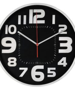Hama Wandklok Emotion Ø 30 Cm Geluidsarm Zilver/zwart
