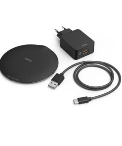 Alternative view of Hama Wireless Charger Set QI-FC15 Metal 15W Draadl. Smartphone-oplaadpad Z/w
