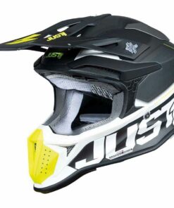 Helm voor het volledige gezicht Just1 J-18 F HEXA Zwart Wit