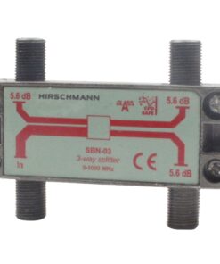 Hirschmann 695004596 Catv Splitter 5.6 Db / 5-1000 Mhz - 3 Uitgangen