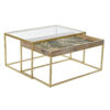 Hoofdtafel DKD Home Decor Gouden Natuurlijk 90 x 60 x 45 cm