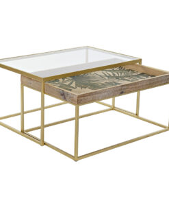 Hoofdtafel DKD Home Decor Gouden Natuurlijk 90 x 60 x 45 cm