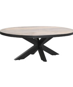 Hoofdtafel DKD Home Decor Natuurlijk Metaal Mangohout 130 x 70 x 45 cm