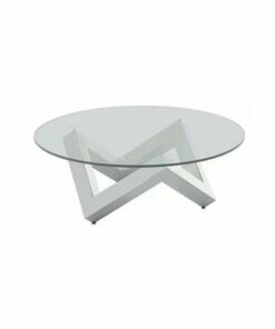 Hoofdtafel DKD Home Decor Staal Gehard glas 90 x 90 x 45 cm