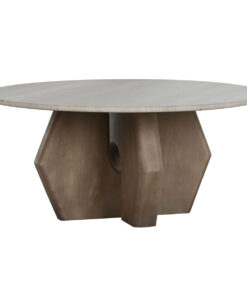 Hoofdtafel Home ESPRIT Bruin Beige 91 x 91 x 40 cm