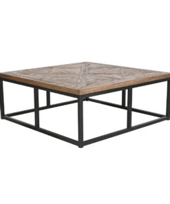 Hoofdtafel Home ESPRIT Hout Metaal 120 x 120 x 45 cm