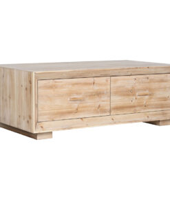 Hoofdtafel Home ESPRIT Natuurlijk Sparrenhout Hout MDF 130 x 70 x 46 cm