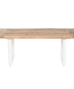 Hoofdtafel Home ESPRIT Wit 120 x 60 x 45 cm 121 x 60,5 x 45 cm