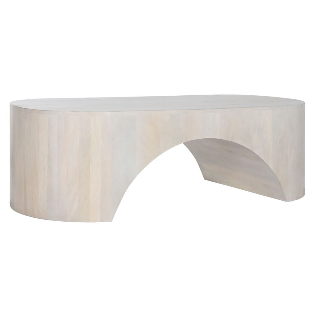 Hoofdtafel Home ESPRIT Wit 137 x 60 x 42 cm