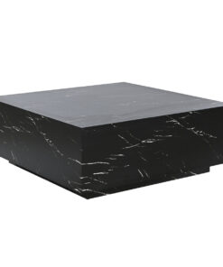 Hoofdtafel Home ESPRIT Zwart Hout MDF 90 x 90 x 35 cm