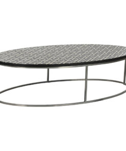 Hoofdtafel Home ESPRIT Zwart Ivoor 150 x 80 x 40 cm