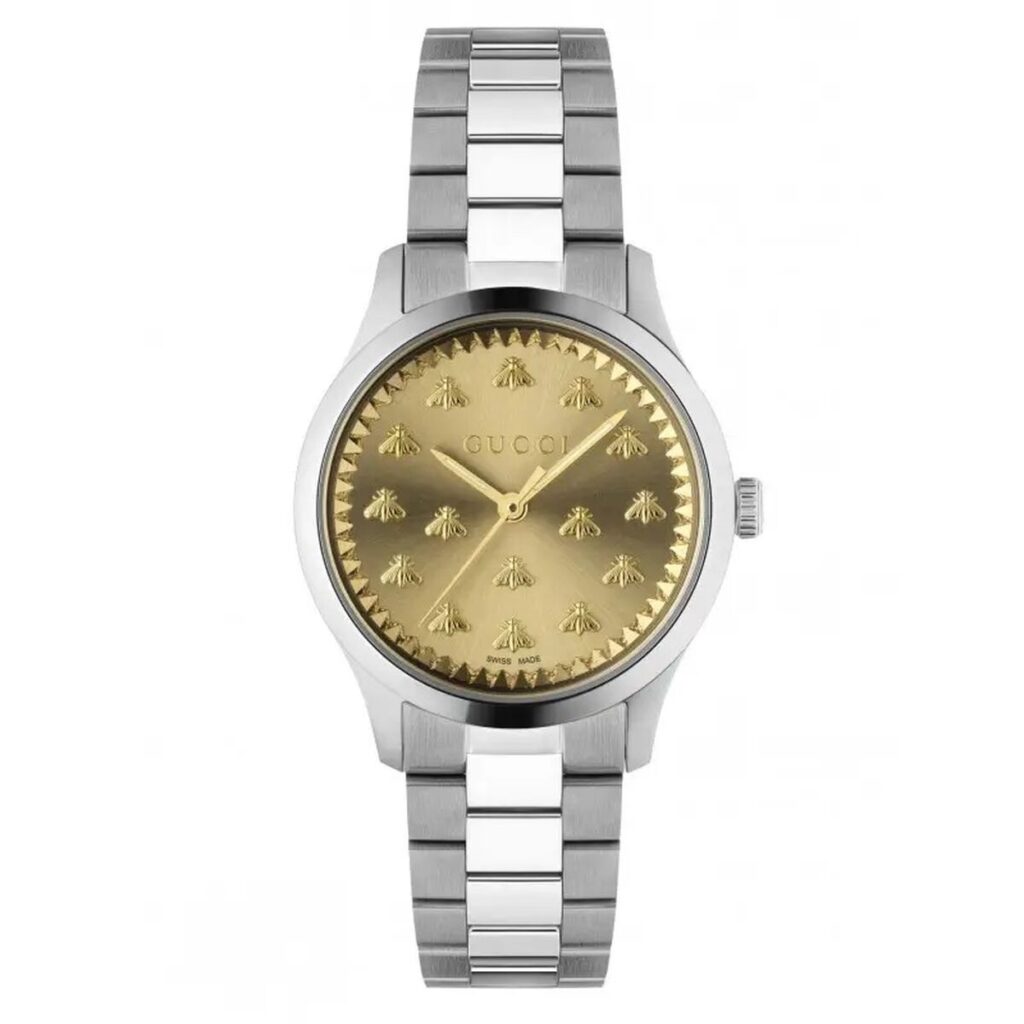 Horloge Dames Gucci G-TIMELESS MULTIBEE Zilverkleurig