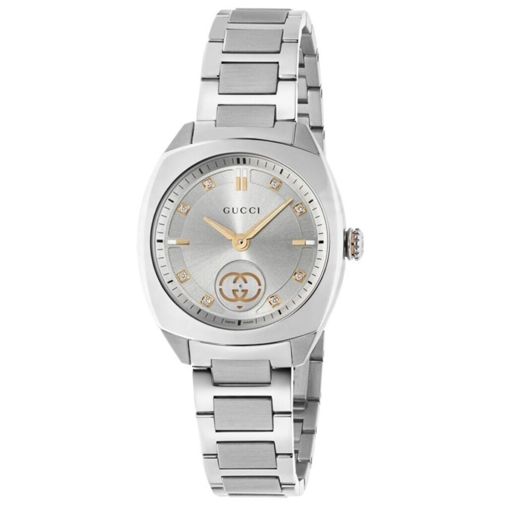 Horloge Dames Gucci YA142510 Zilverkleurig
