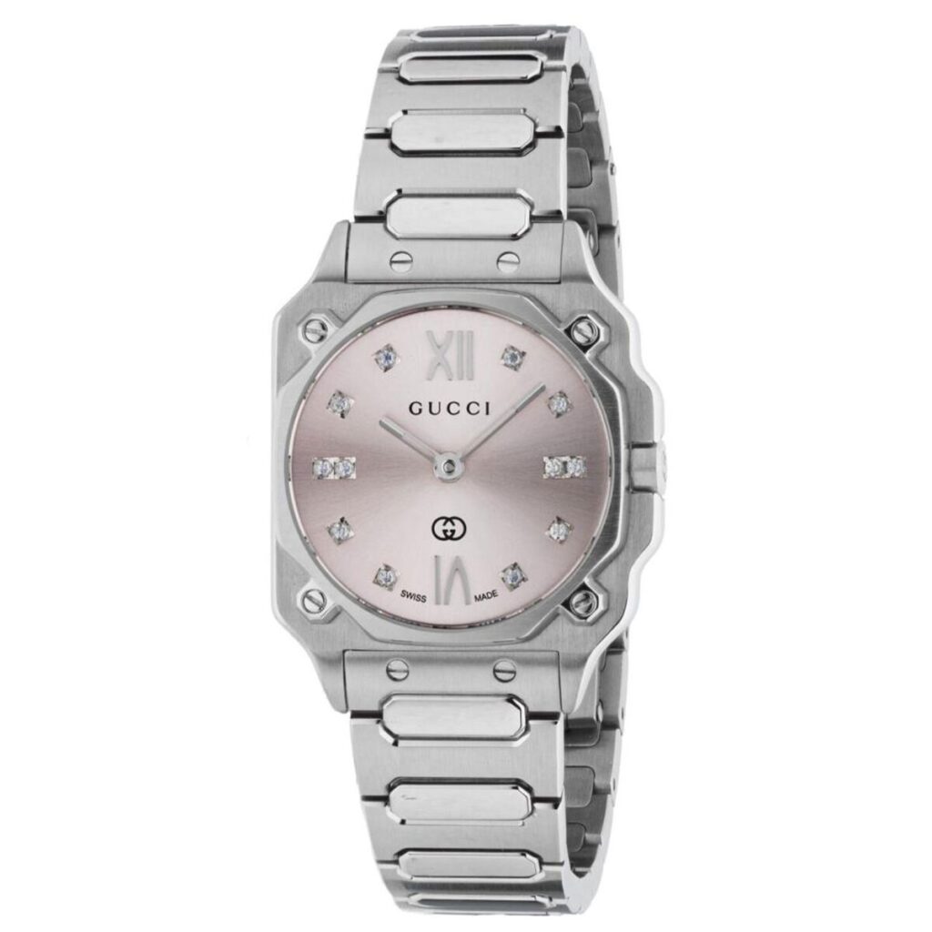 Horloge Dames Gucci YA166501 Zilverkleurig