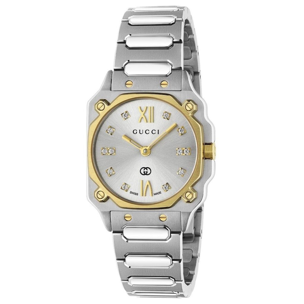 Horloge Dames Gucci YA166503 Zilverkleurig