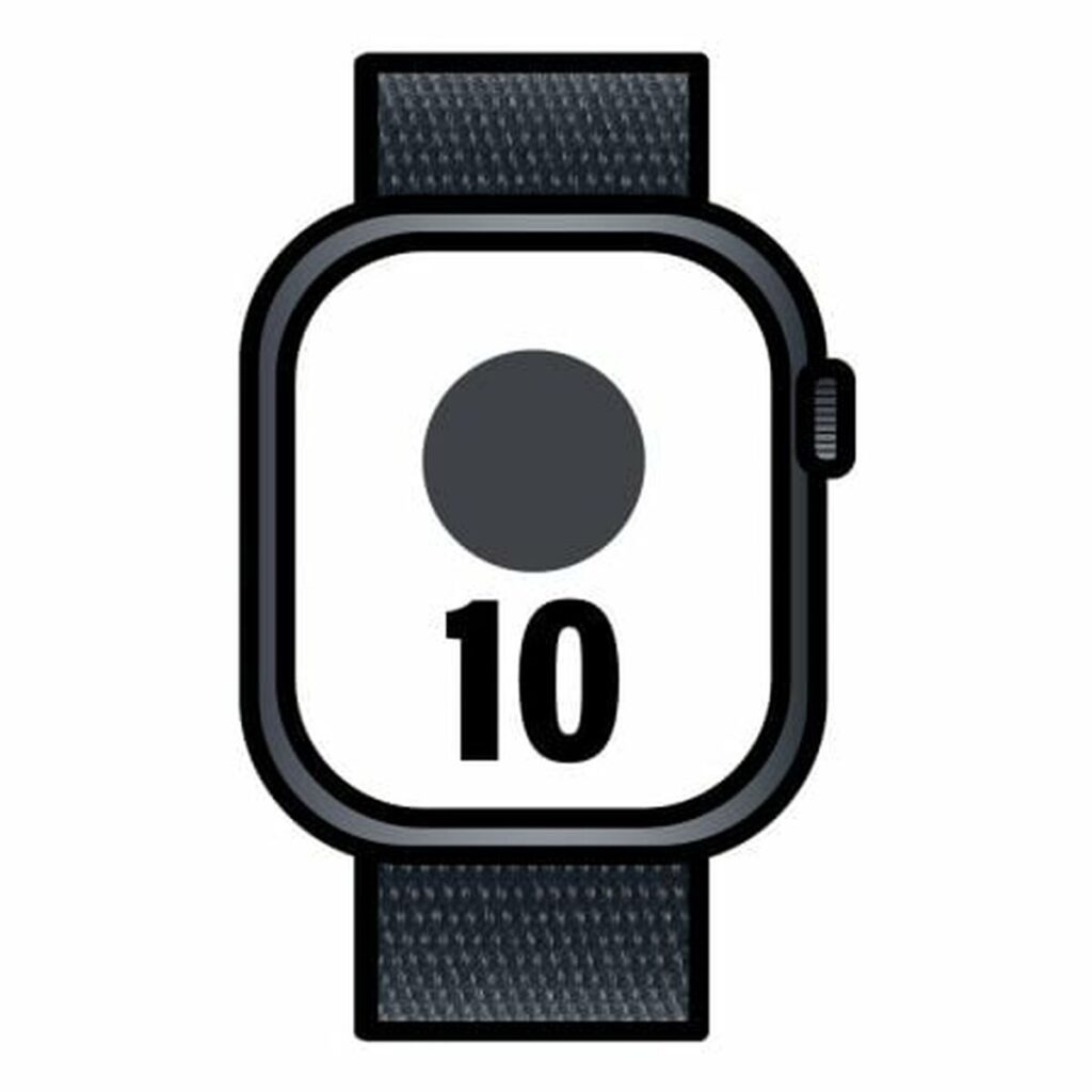 Horloge Heren Apple MWY53QL/A Zwart 46 mm