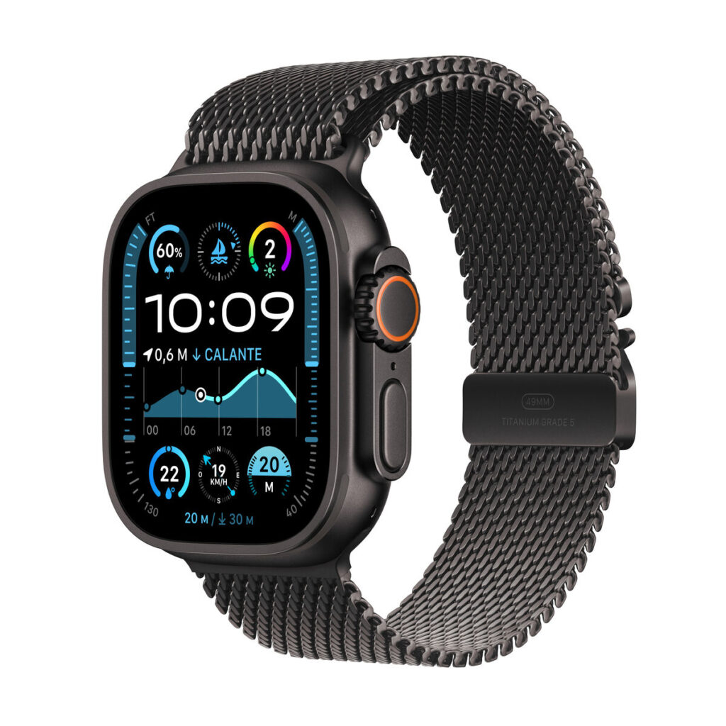 Horloge Heren Apple MX5U3TY/A Zwart