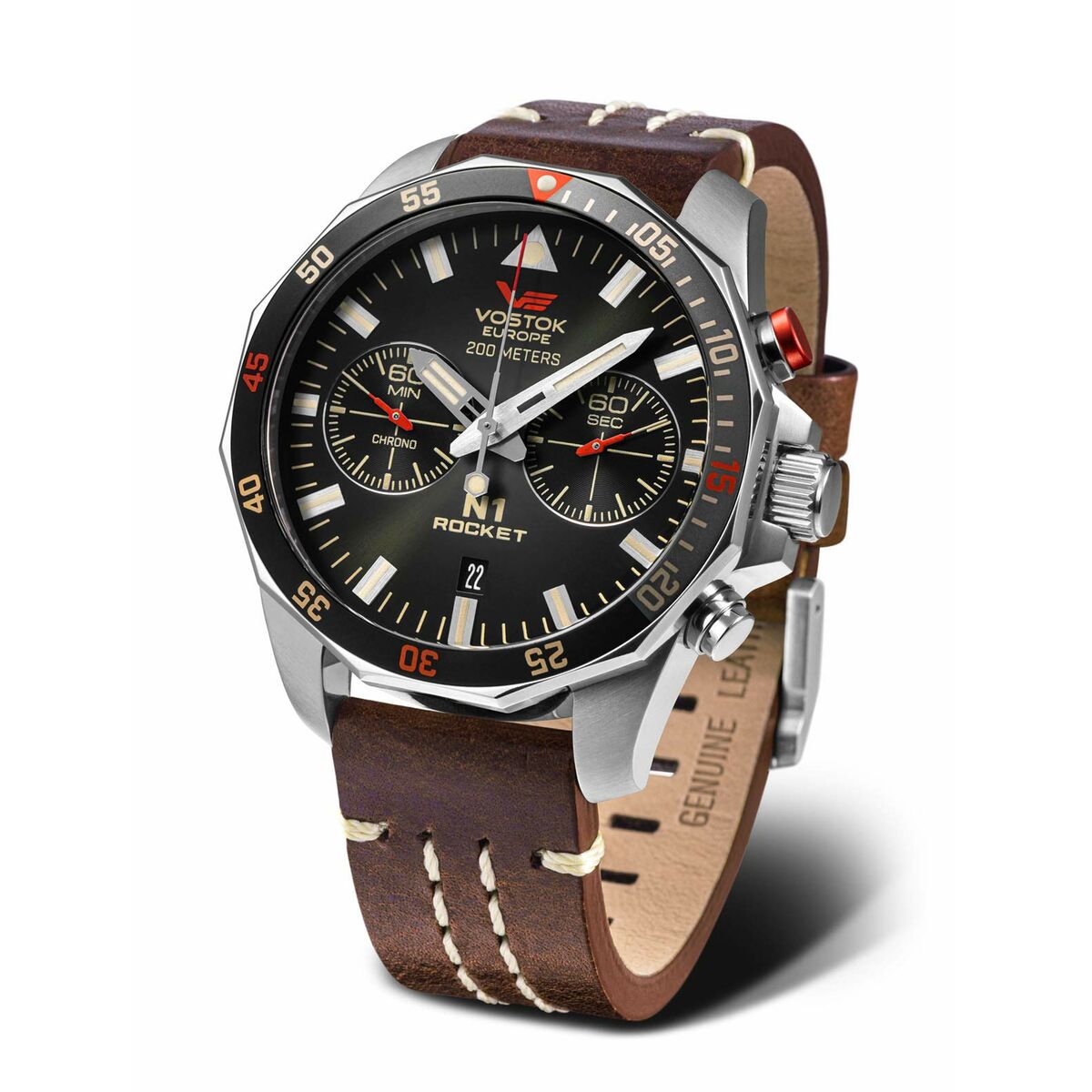 Horloge Heren Vostok 6S21-225A618 Zwart