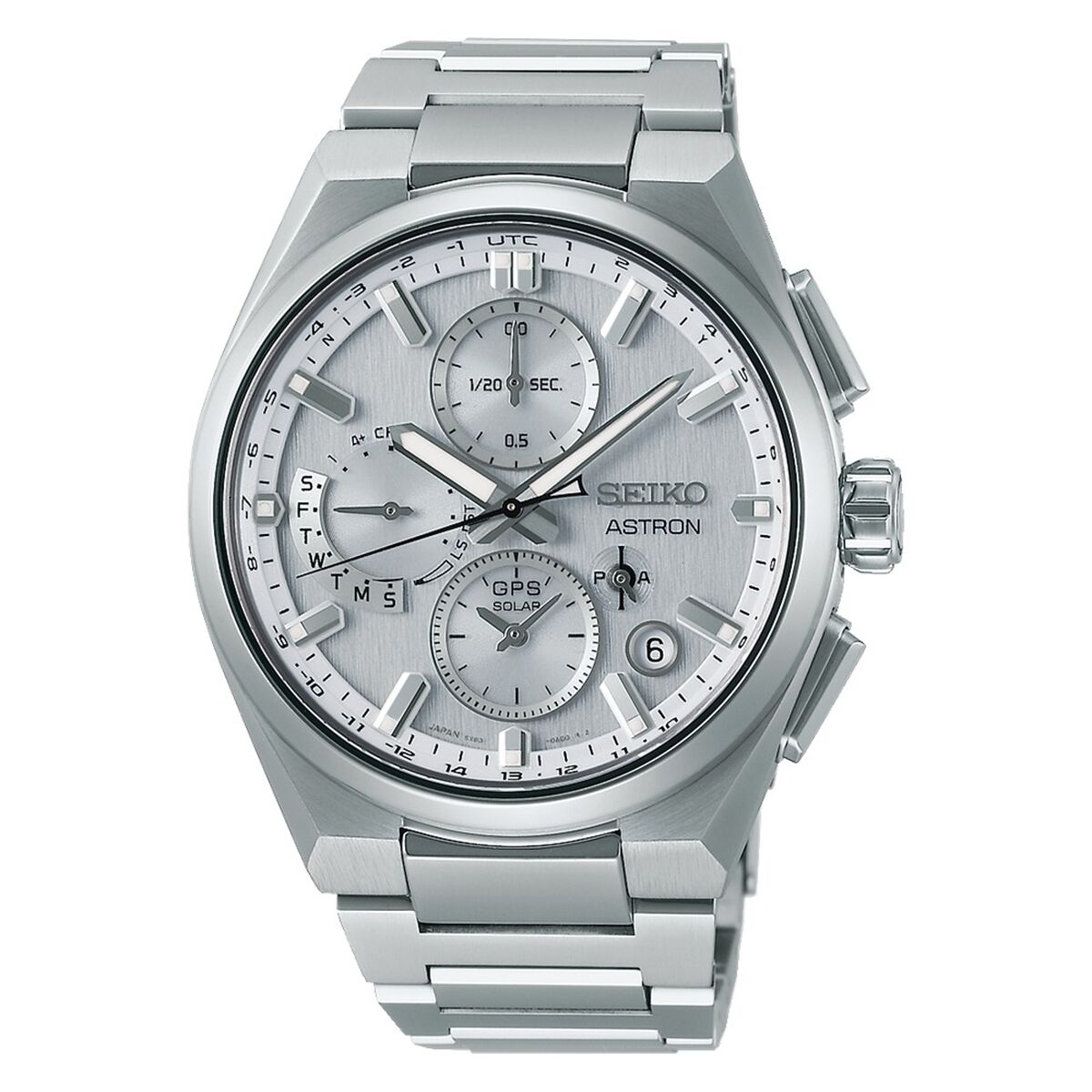 Horloge Uniseks Seiko ASTRON Mod. SOLAR GPS Zilverkleurig