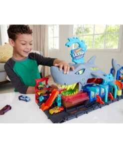 Hot Wheels City Ultra Shark Car Wash Speelset - Afbeelding 3