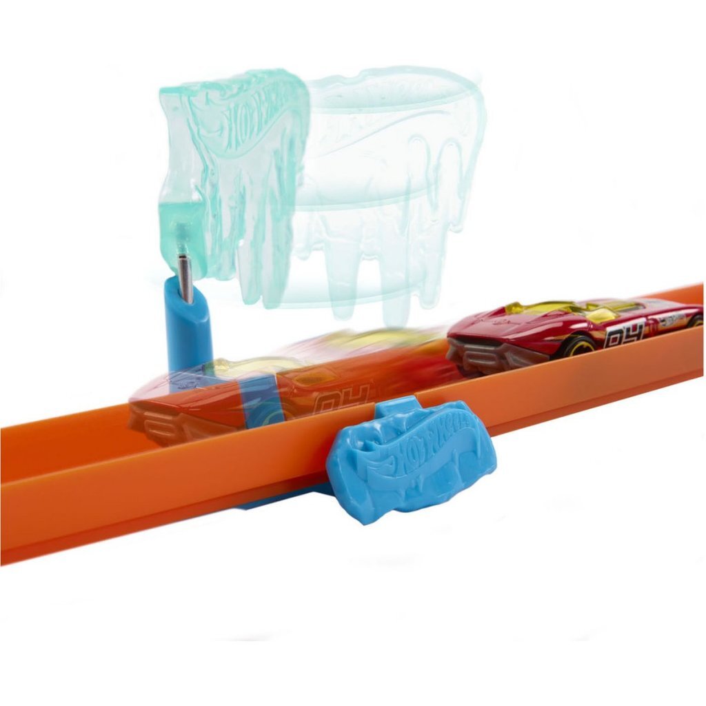 Hot Wheels Track Builder IJzige Crashset - Afbeelding 2