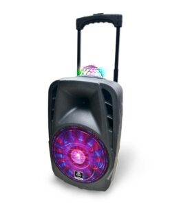 IDance Groove Boombox 216 + Wielen en Licht Zwart - Afbeelding 3