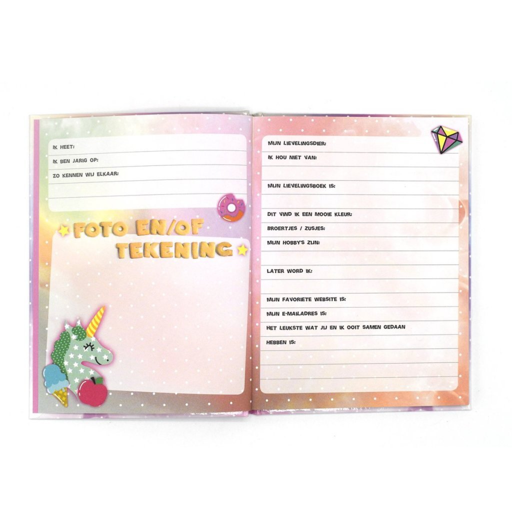 Intersat Unicorn Vriendenboek - Afbeelding 2