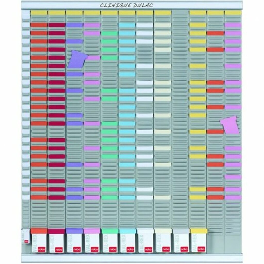 Jaarplanner Nobo Aluminium Wit