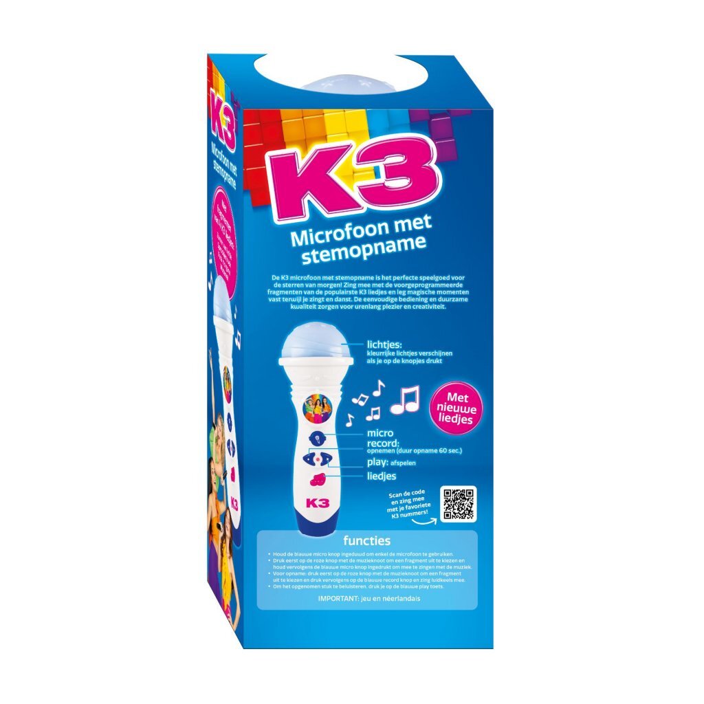 K3 Microfoon met Stemopname + Licht - Afbeelding 3