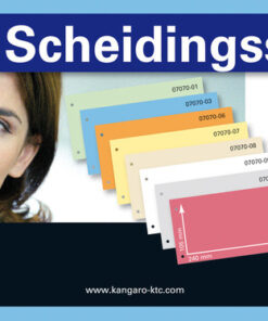 Alternative view of Kangaro 07070-03 Scheidingsstrook 2-gaats 105x240mm 180g RC Blauw
