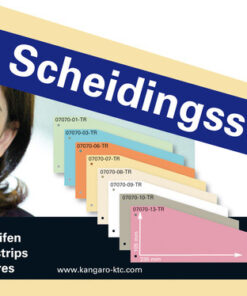 Alternative view of Kangaro 07070-07-TR Scheidingsstrook 2-gaats Trapezium 180gr RC Geel