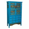 Kast Alexandra House Living Blauw Hout Elmhout 43 x 170 x 100 cm