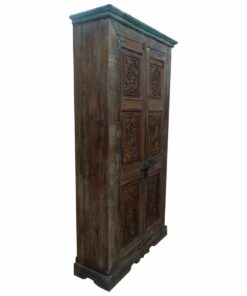 Kast Alexandra House Living Bruin Gerecycleerd Hout 45 x 220 x 122 cm