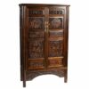 Kast Alexandra House Living Bruin Hout Elmhout 40 x 160 x 95 cm Orientaals 2 Planken