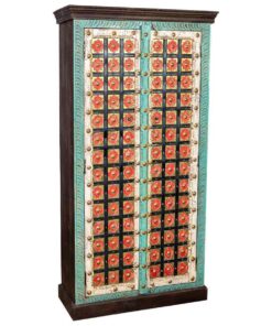 Kast Alexandra House Living Multicolour Blik Mangohout 40 x 90 x 180 cm