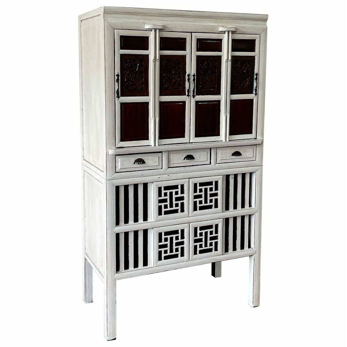 Kast Alexandra House Living Wit Hout Elmhout 48 x 173 x 97 cm