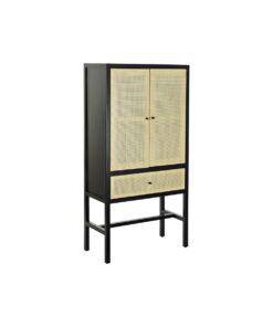 Kast DKD Home Decor 80 x 38 x 160 cm Spar Natuurlijk Zwart