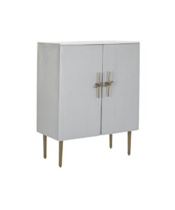 Kast DKD Home Decor Wit Gouden Ijzer Mangohout 85 x 45 x 110 cm BAR