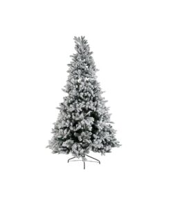 Kerstboom DKD Home Decor Wit Groen Polyethyleen Besneeuwd 140 x 140 x 210 cm