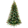 Kerstboom Home ESPRIT Rood Groen PVC Metaal 129 x 129 x 210 cm