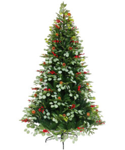 Kerstboom Home ESPRIT Rood Groen PVC Metaal 129 x 129 x 210 cm