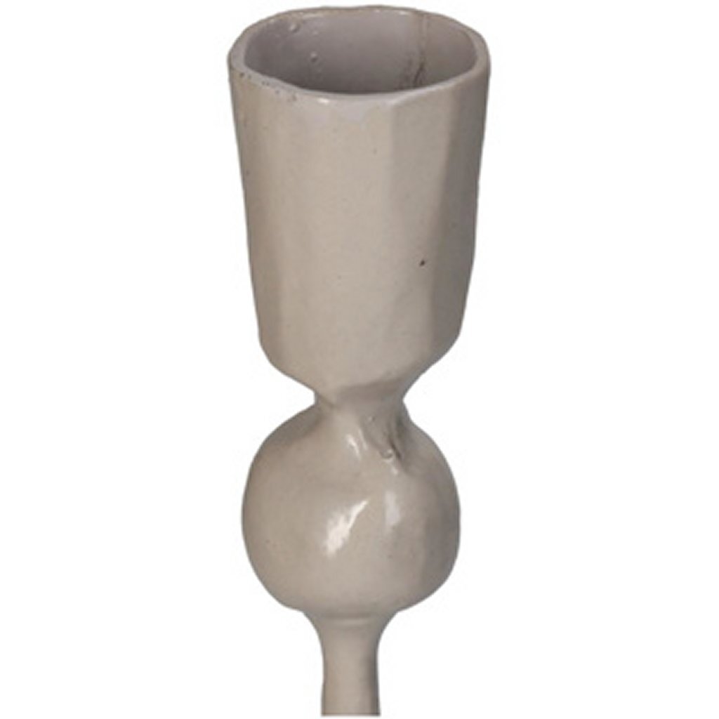 Kersten Kandelaar Metaal Beige 8x8x30 cm - Afbeelding 2