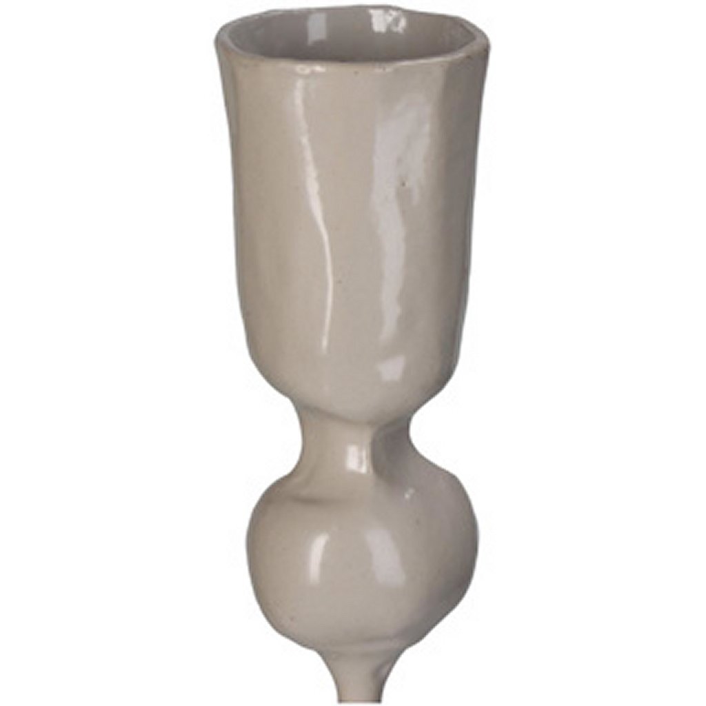 Kersten Kandelaar Metaal Beige 8x8x40 cm - Afbeelding 2