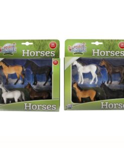 Kids Globe Farming Paardenset 4-delig 1:32