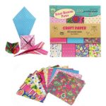Knutselpapierset 100 Bedrukte Vellen 20x20cm