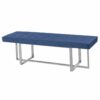 Kruk DKD Home Decor Blauw Polyester Staal (150 x 45 x 45 cm)